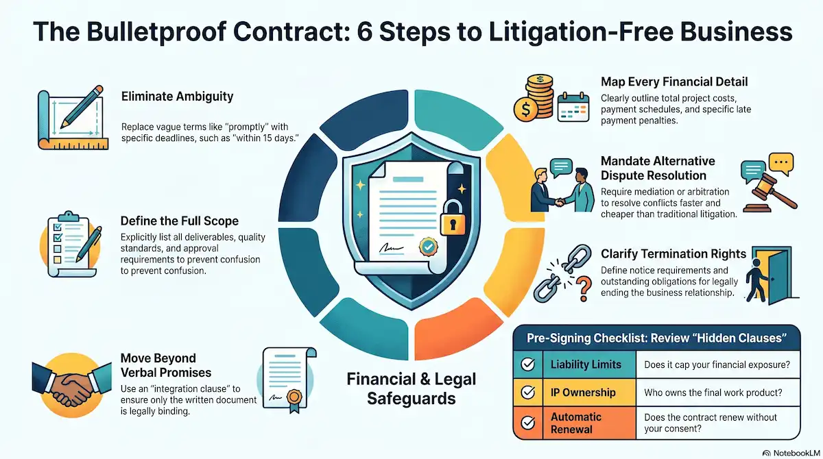 6 steps tpo bullet proof contract